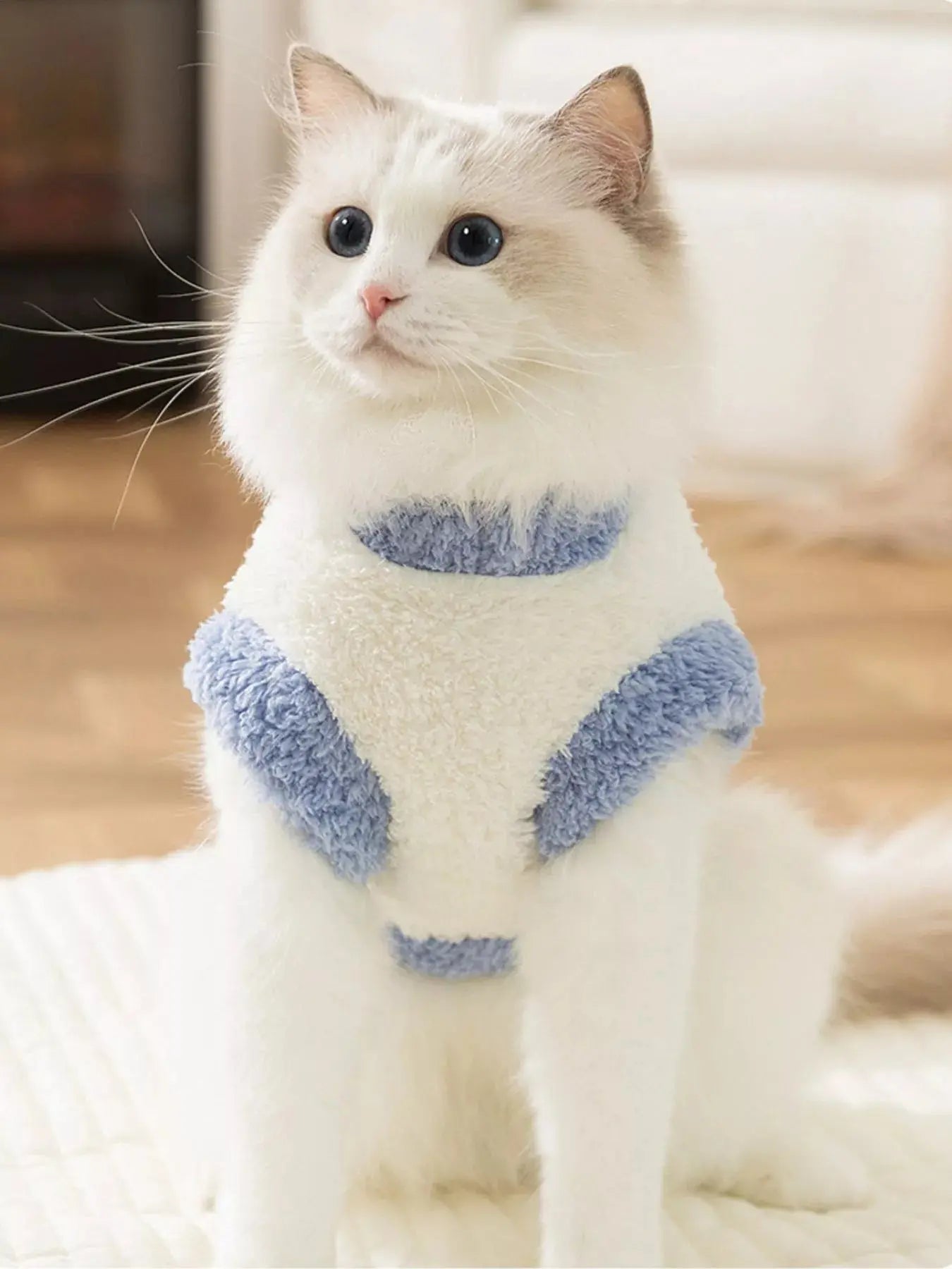 Cozy Plush Pet Sweater with Cute Patch Simply Love