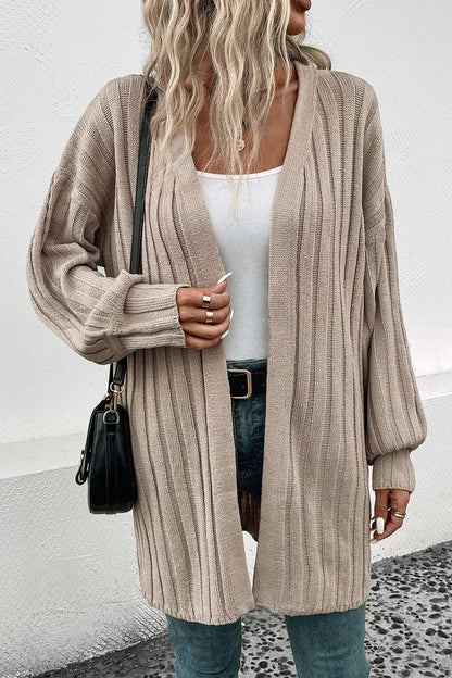 Open Front Cardigan with Pockets.