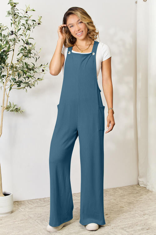 Double Take Wide Leg Overall w/Pockets