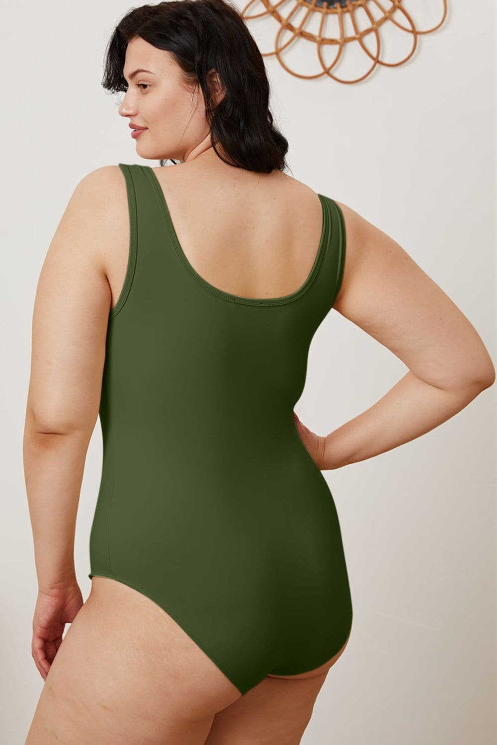 Basic Bae Full Size Square Neck Sleeveless Bodysuit.