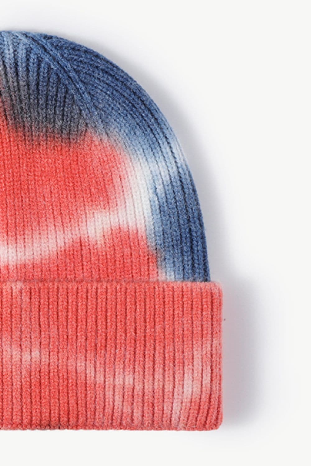 Tie-Dye Cuffed Knit Beanie.