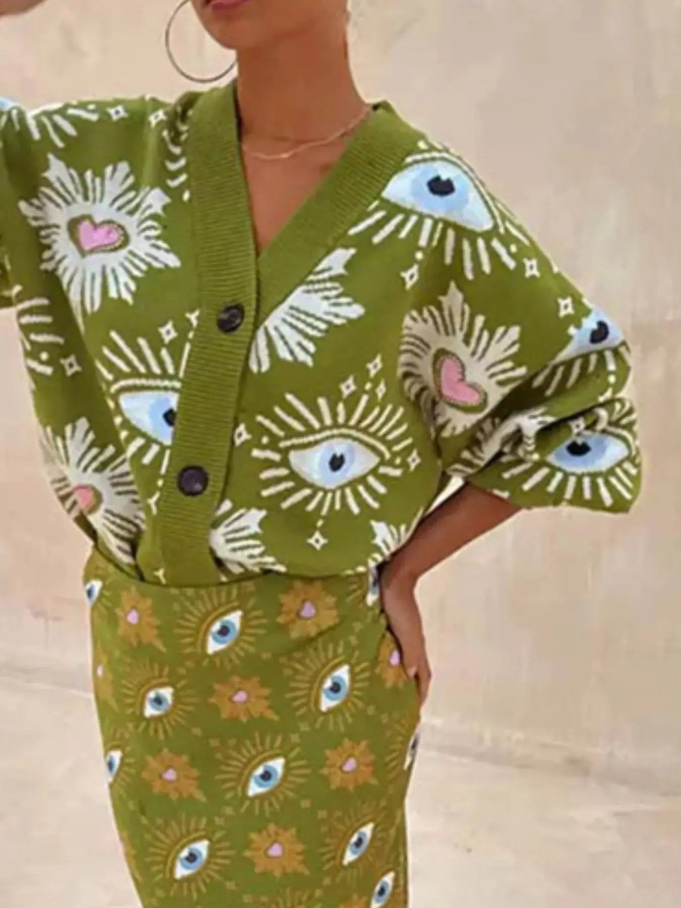 Button-Down Dropped Shoulder Cardigan Simply Love