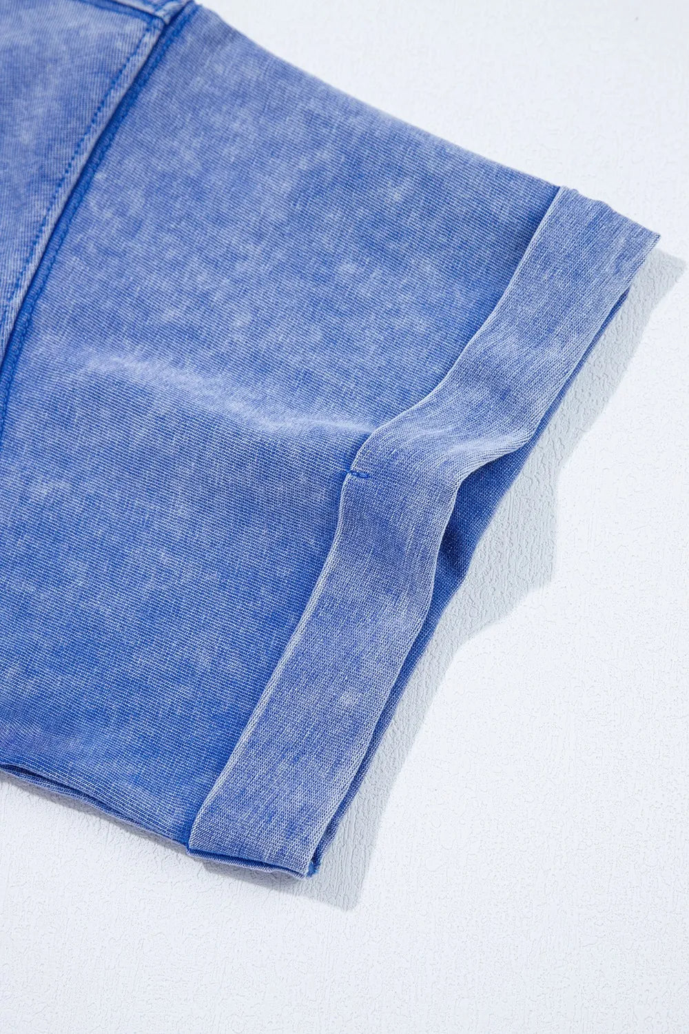 Acid Wash Star Patched Rolled Trim Top and Pants Set - Product image 7 by Simply Love