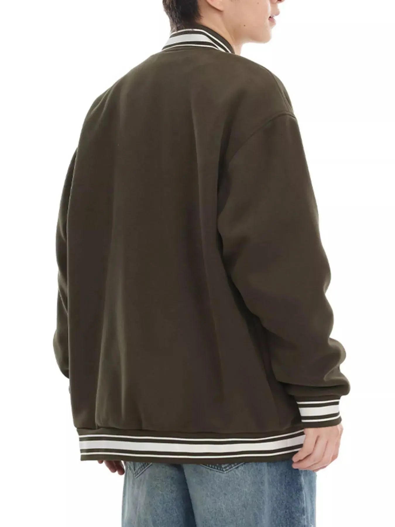 Men's Plus Size Snap Down Dropped Shoulder Jacket Simply Love