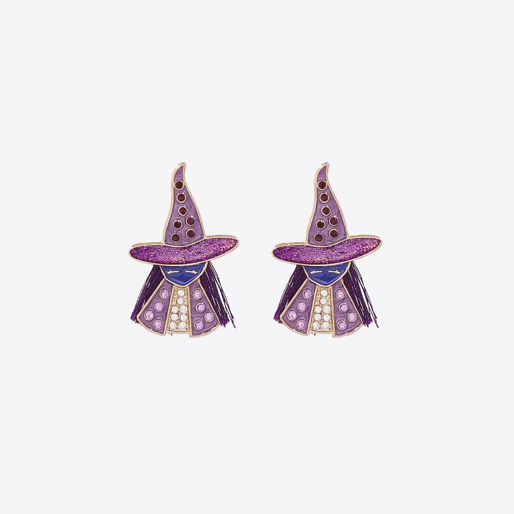 Enchanted witch rhinestone earrings