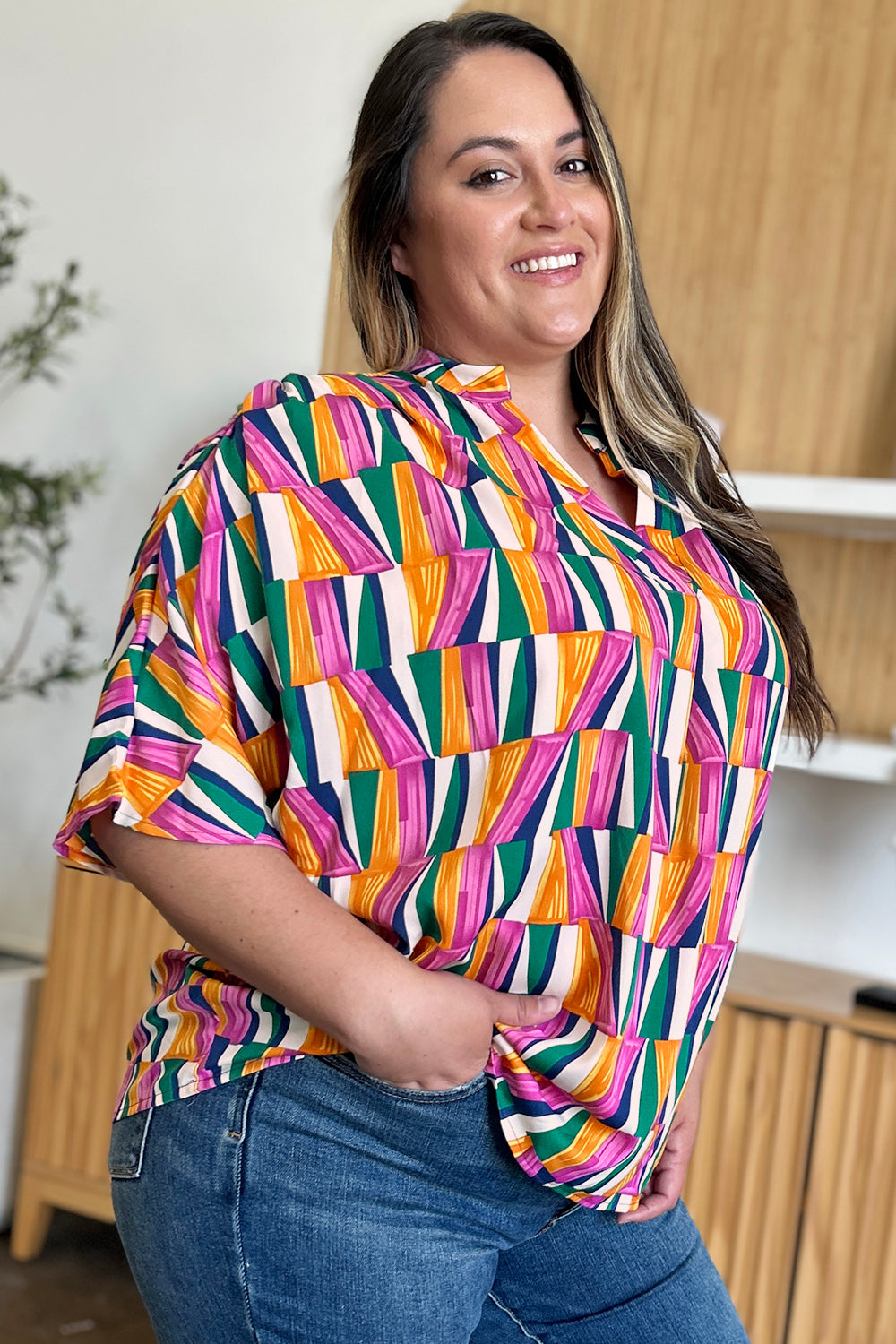 Double Take: Geometric Blouse