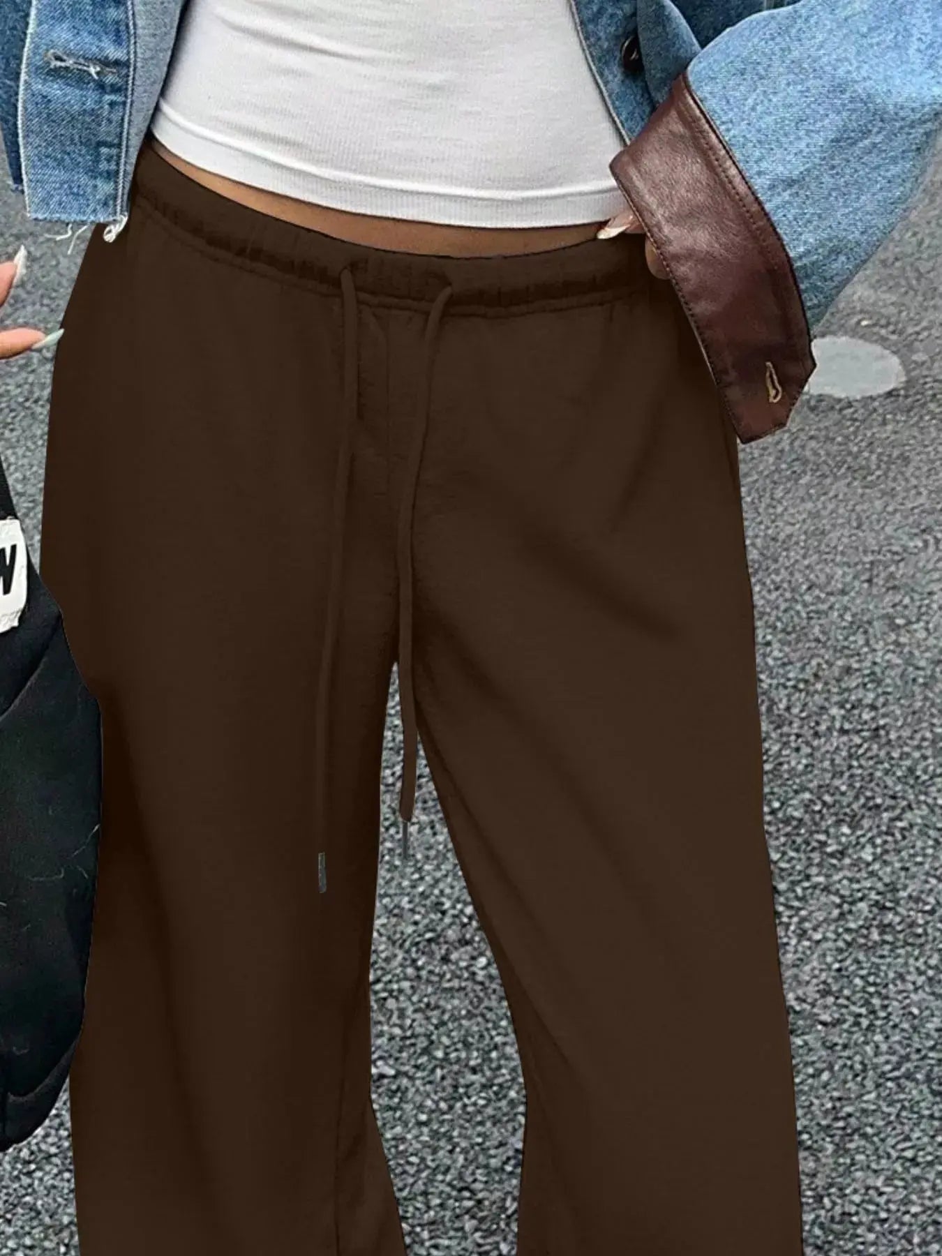 Wide Leg Drawstring Sweatpants Simply Love