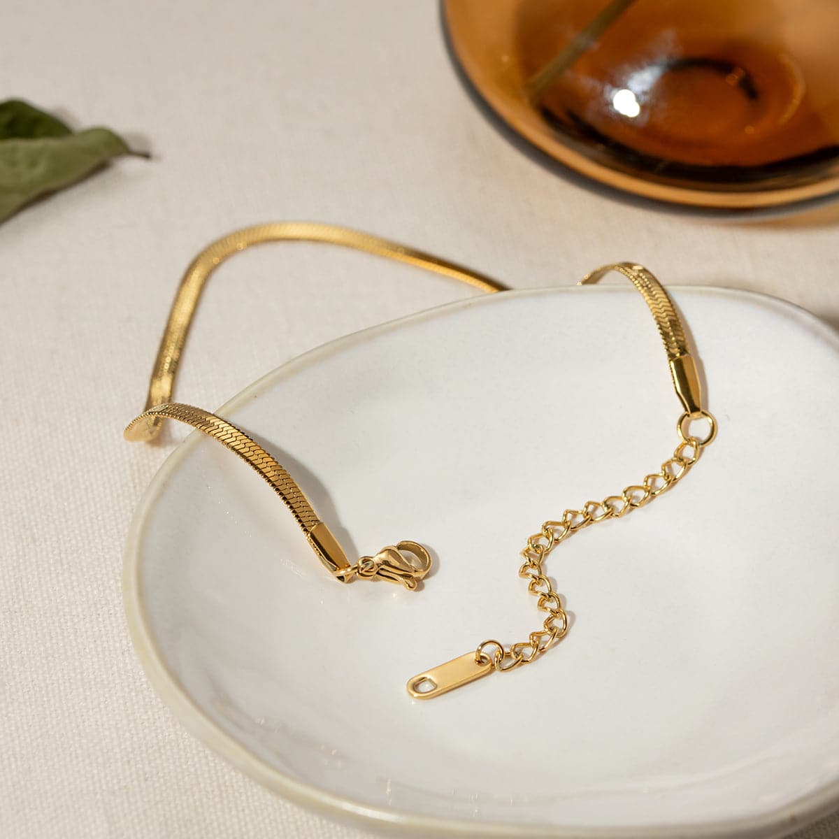 18K Gold-Plated Ankle Bracelet.