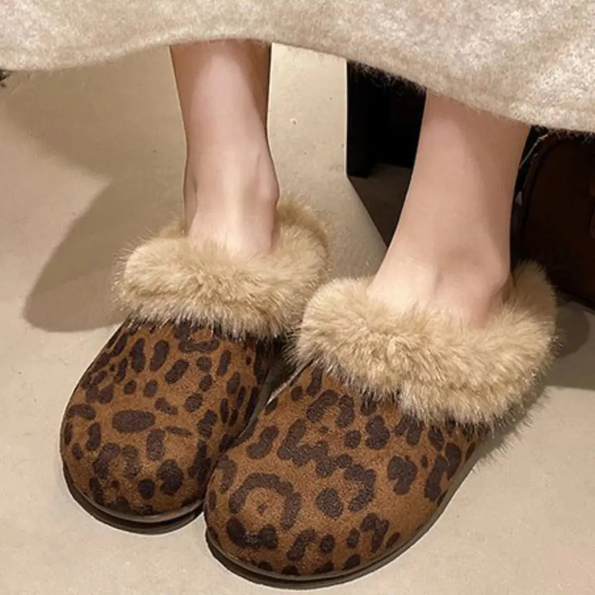 Fuzzy Plush Warm Indoor Slippers Simply Love
