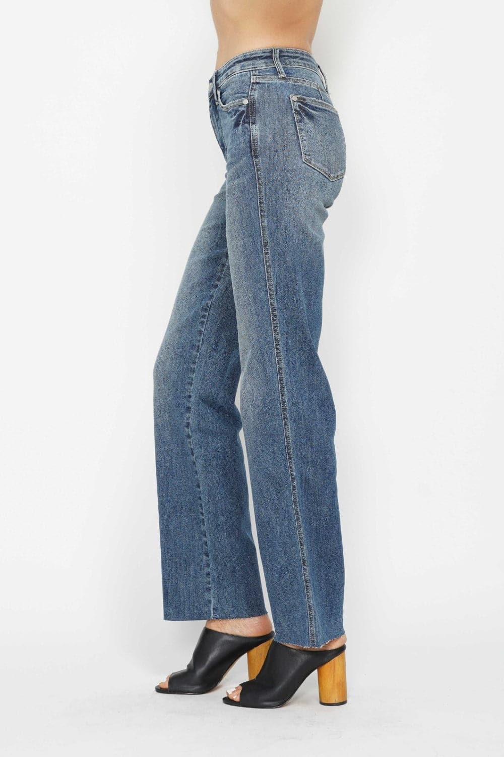 Judy Blue Full Size Tummy Control Straight Jeans.