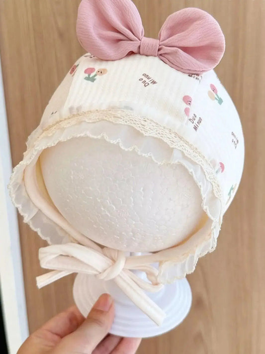 Children's Lace Detail Cute Bowknot Hat Simply Love