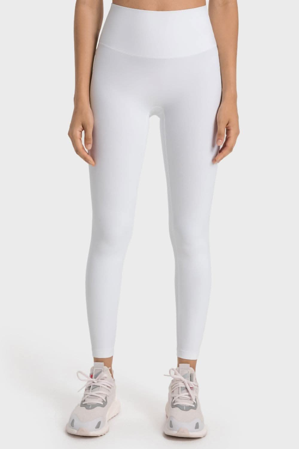 High-rise yoga leggings with wide waistband - Love Salve 