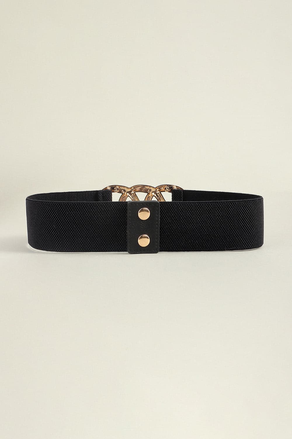 Zinc Alloy Buckle Elastic Wide Belt.