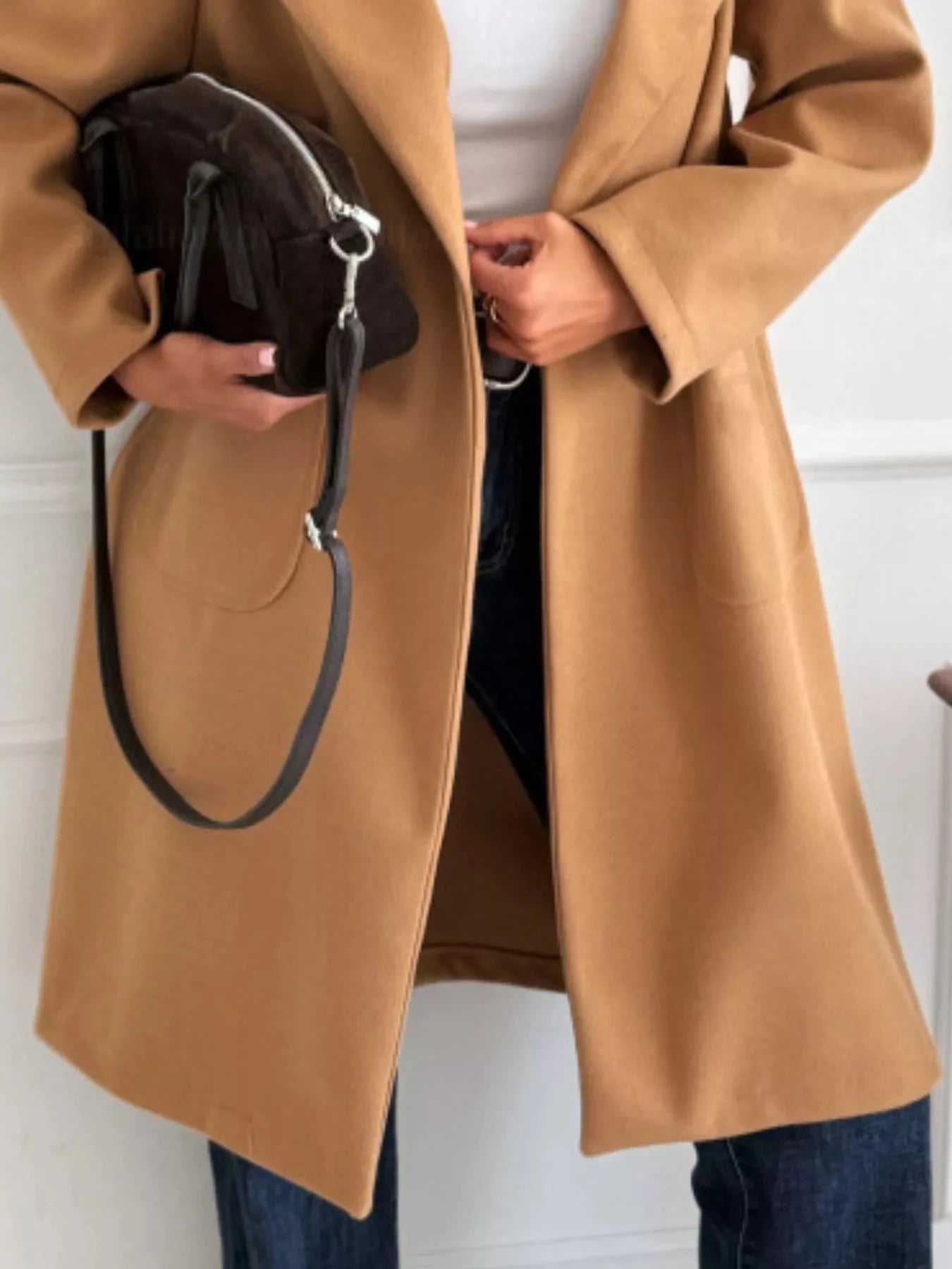Long-Sleeve Single-Breasted Trench Coat Coco’s Tee Boutique