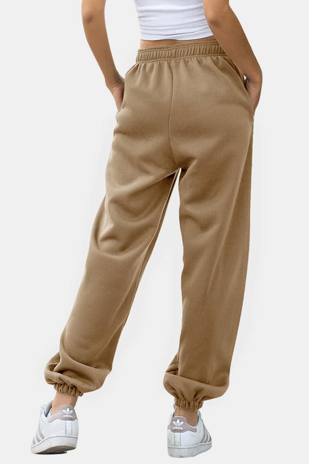 Comfy pocketed joggers with an elastic waistband