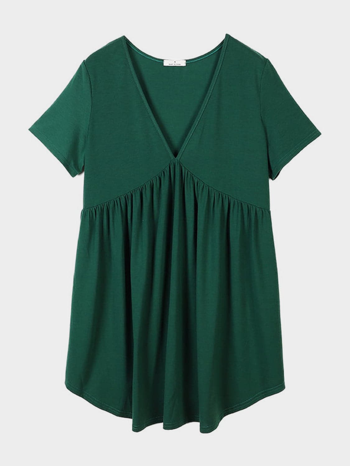 V-Neck Short Sleeve Lounge Dress.