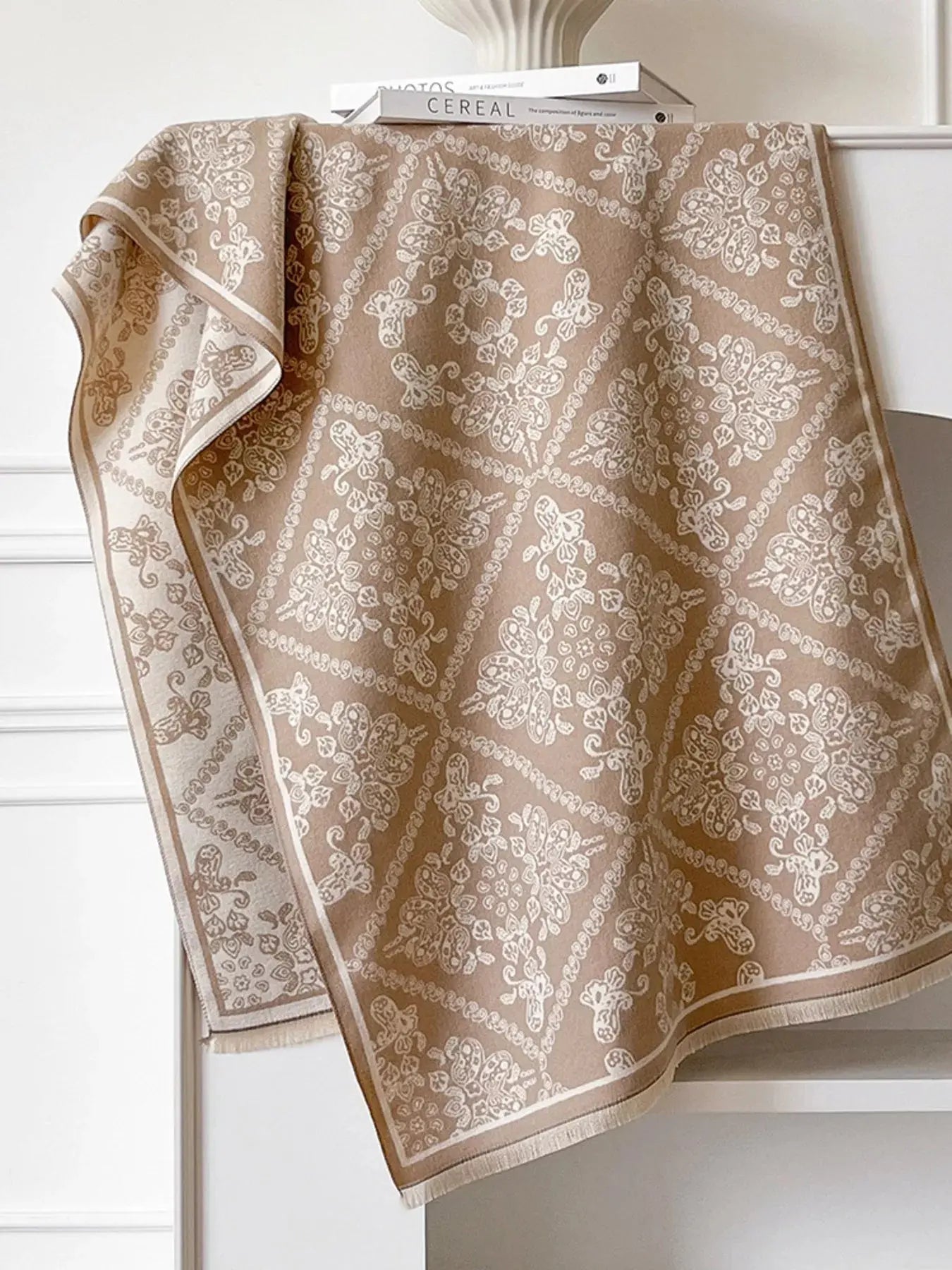Raw Hem Knitted Scarf Simply Love