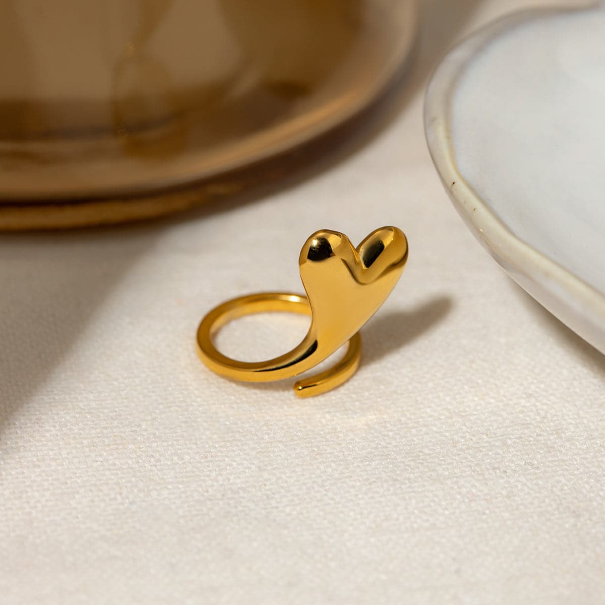 Stainless Steel Heart Bypass Ring.