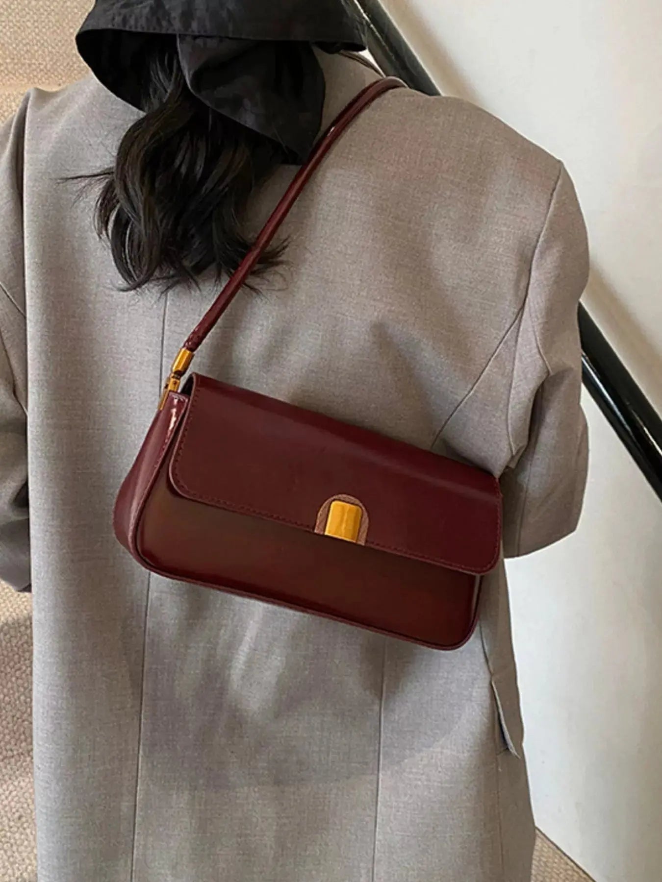 Retro Style Leather Shoulder Bag Simply Love