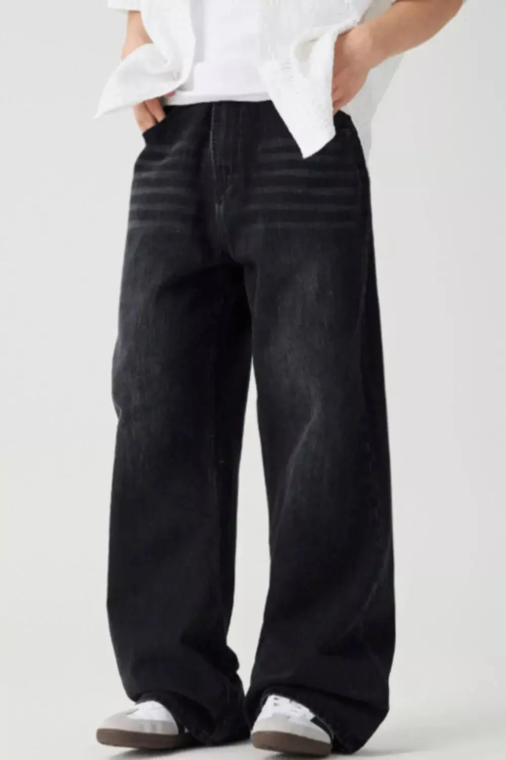 Men's Loose Fit Drawstring Jeans Simply Love