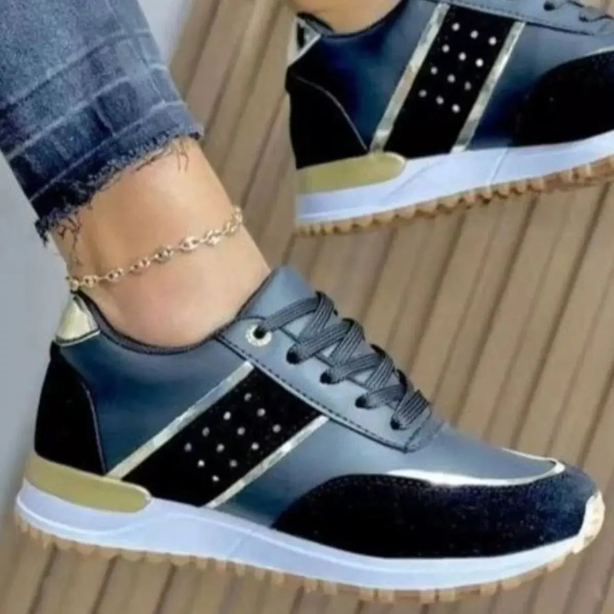 Round Toe Lace Up Athletic Simply Love