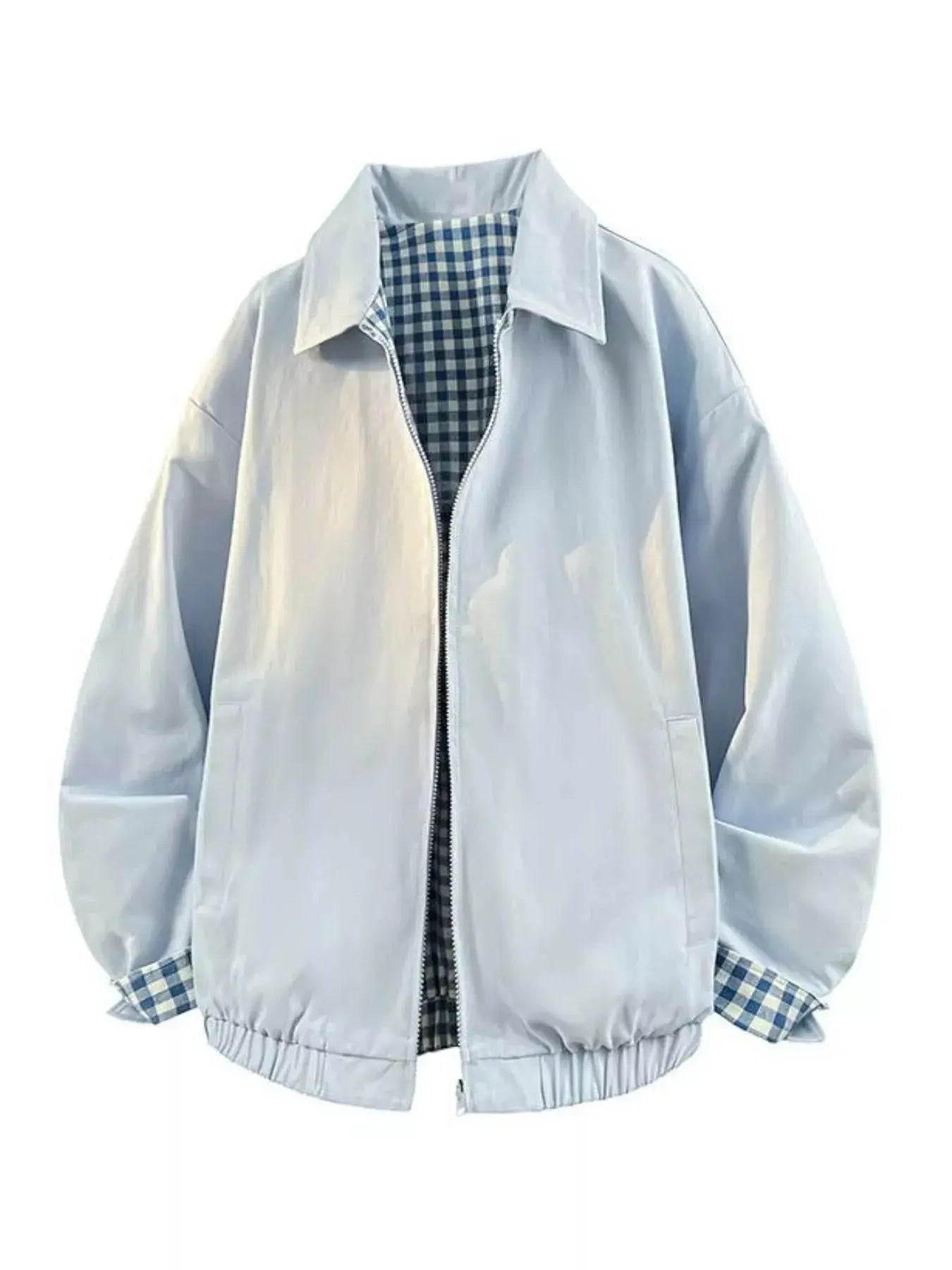 Men's Plaid Lined Lightweight Jacket Simply Love