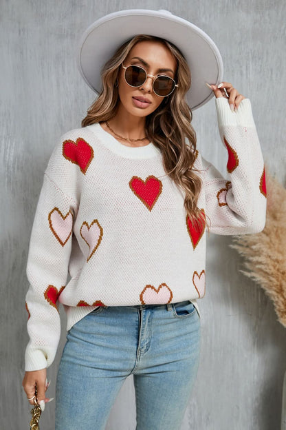 Heartfelt angel wings cozy sweater with contrast detail