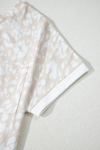 Simply Love: Leopard V-Neck T-Shirt