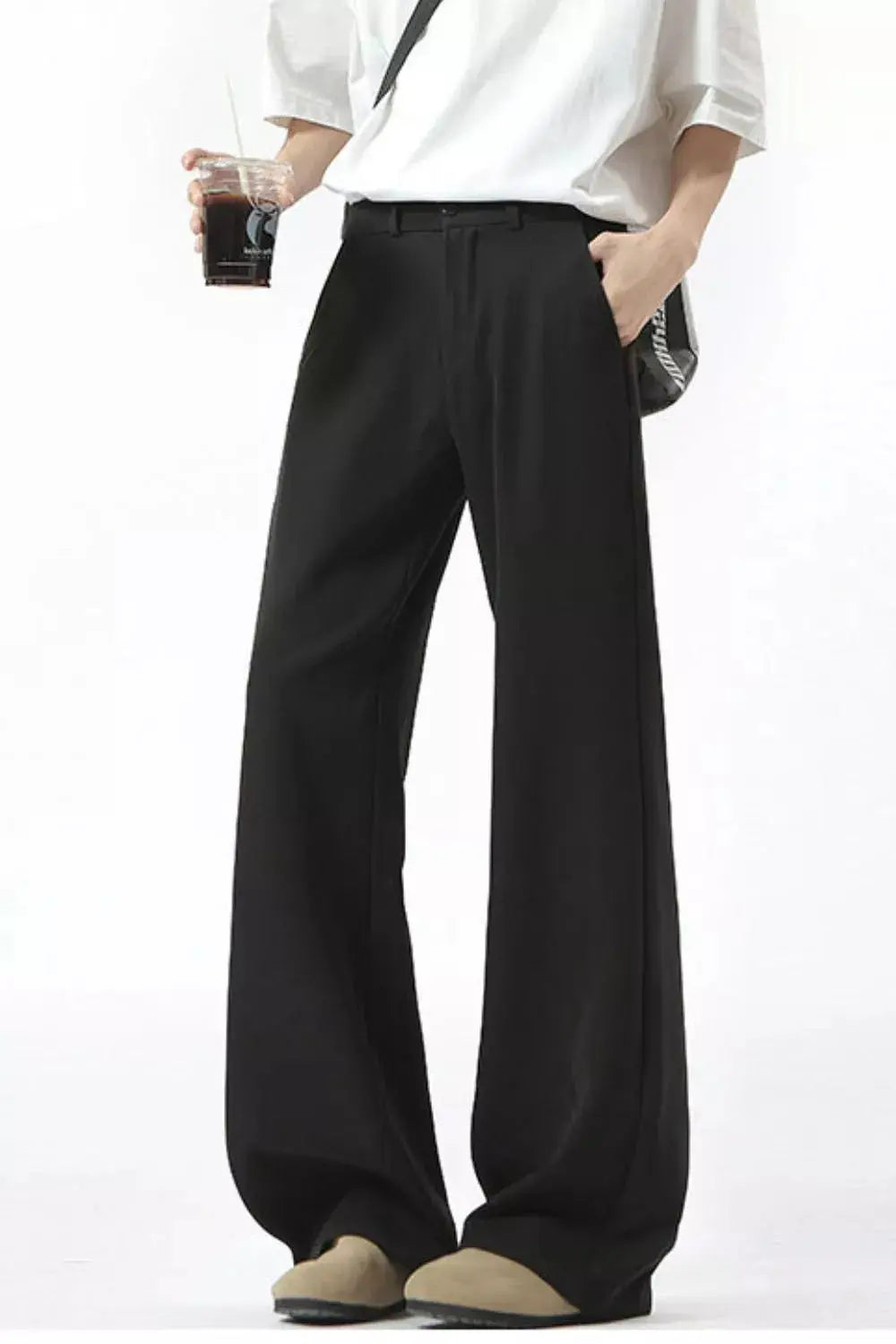 Men's Full Size Wide Leg Pants Plus Size Simply Love