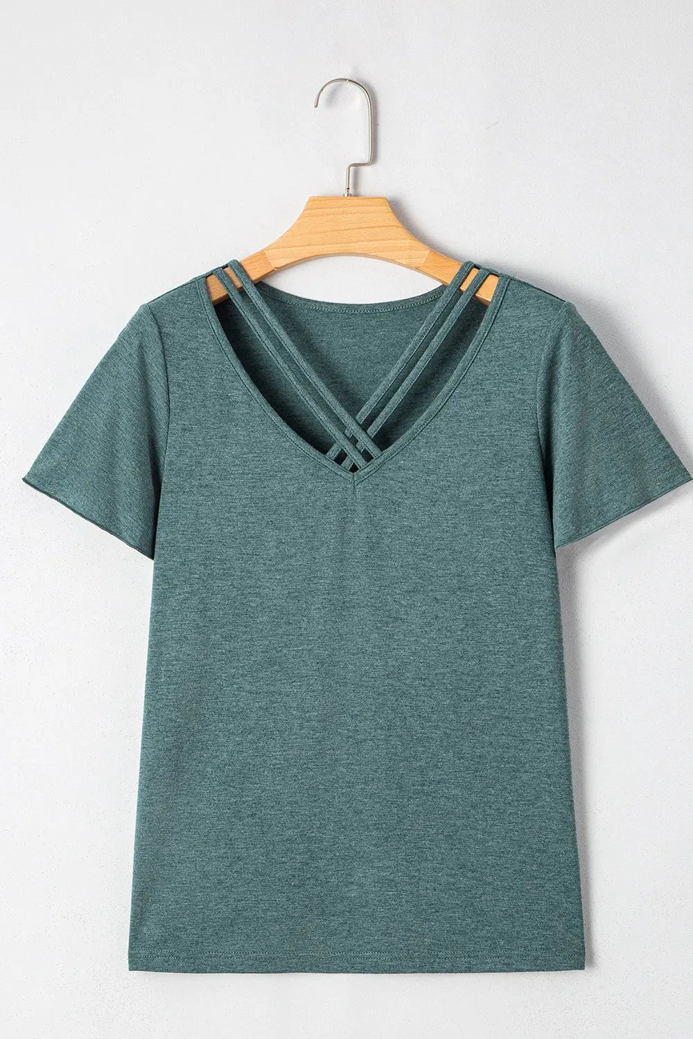 V-Neck Short Sleeve T-Shirt Simply Love