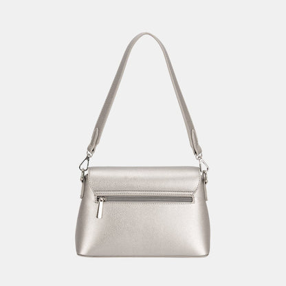 David Jones PU Leather Envelope Design Shoulder Bag.