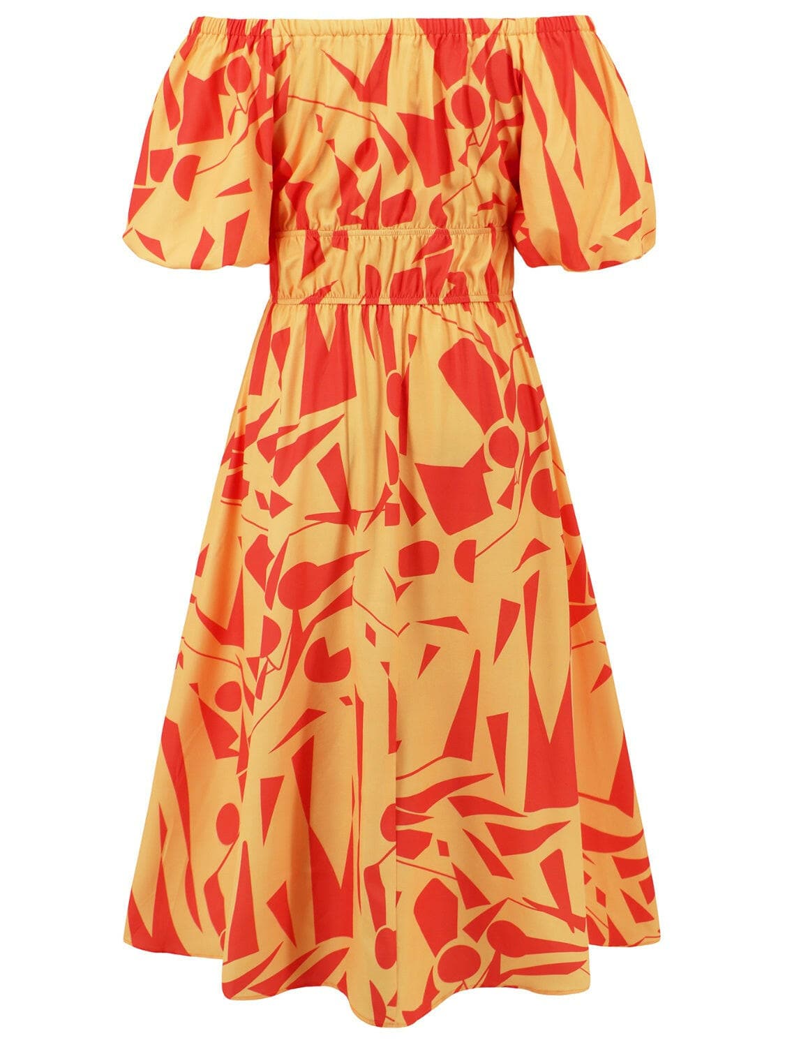 Printed Off-Shoulder Balloon Sleeve DressStep into Style with our Printed Off-Shoulder Balloon Sleeve Dress
 
 
Chic and Trendy: Elevate your wardrobe with this stylish off-shoulder dress featuring balloon Love Salve -Shoulder Balloon Sleeve DressColor