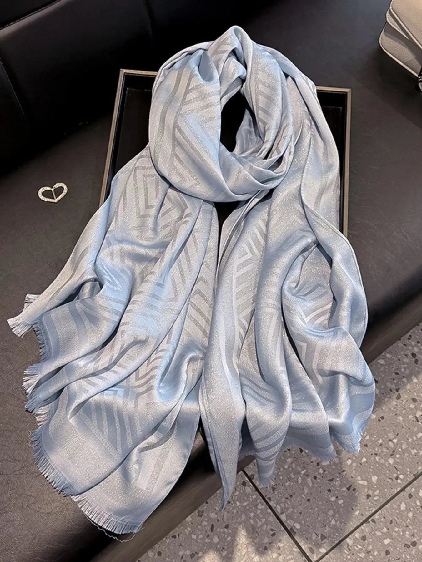 Raw Hem Lightweight Scarf Simply Love