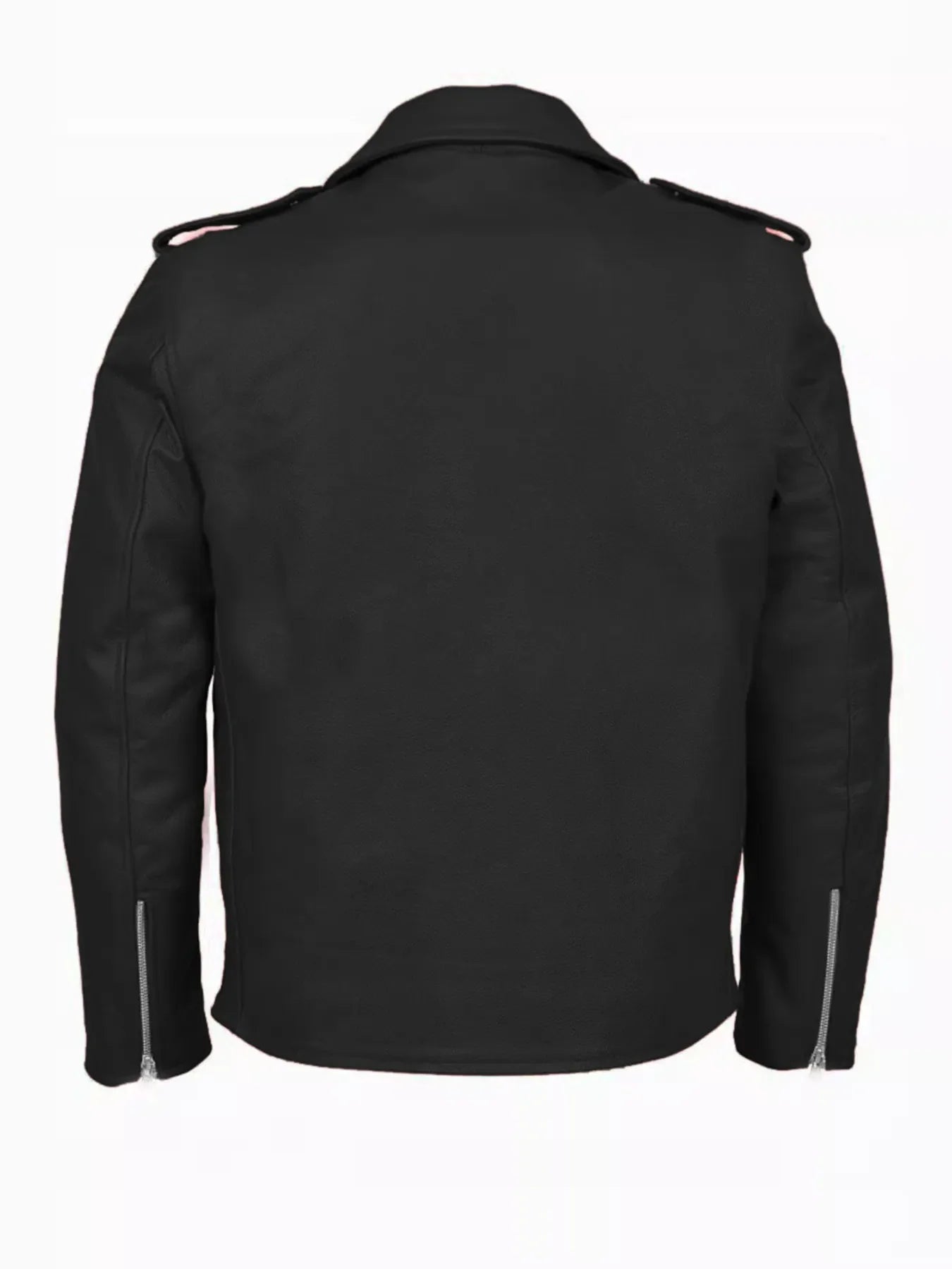 Men's Plus Size Zip Up Leather Motorcycle Jacket Simply Love