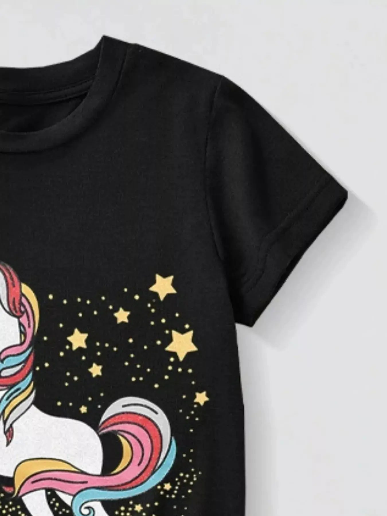 Children's Unicorn Graphic Short Sleeve T-Shirt Simply Love