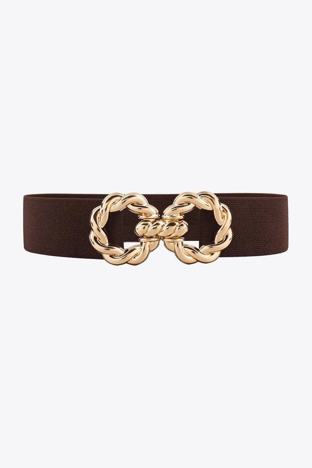 Elastic belt with zinc alloy buckle - Love Salve 