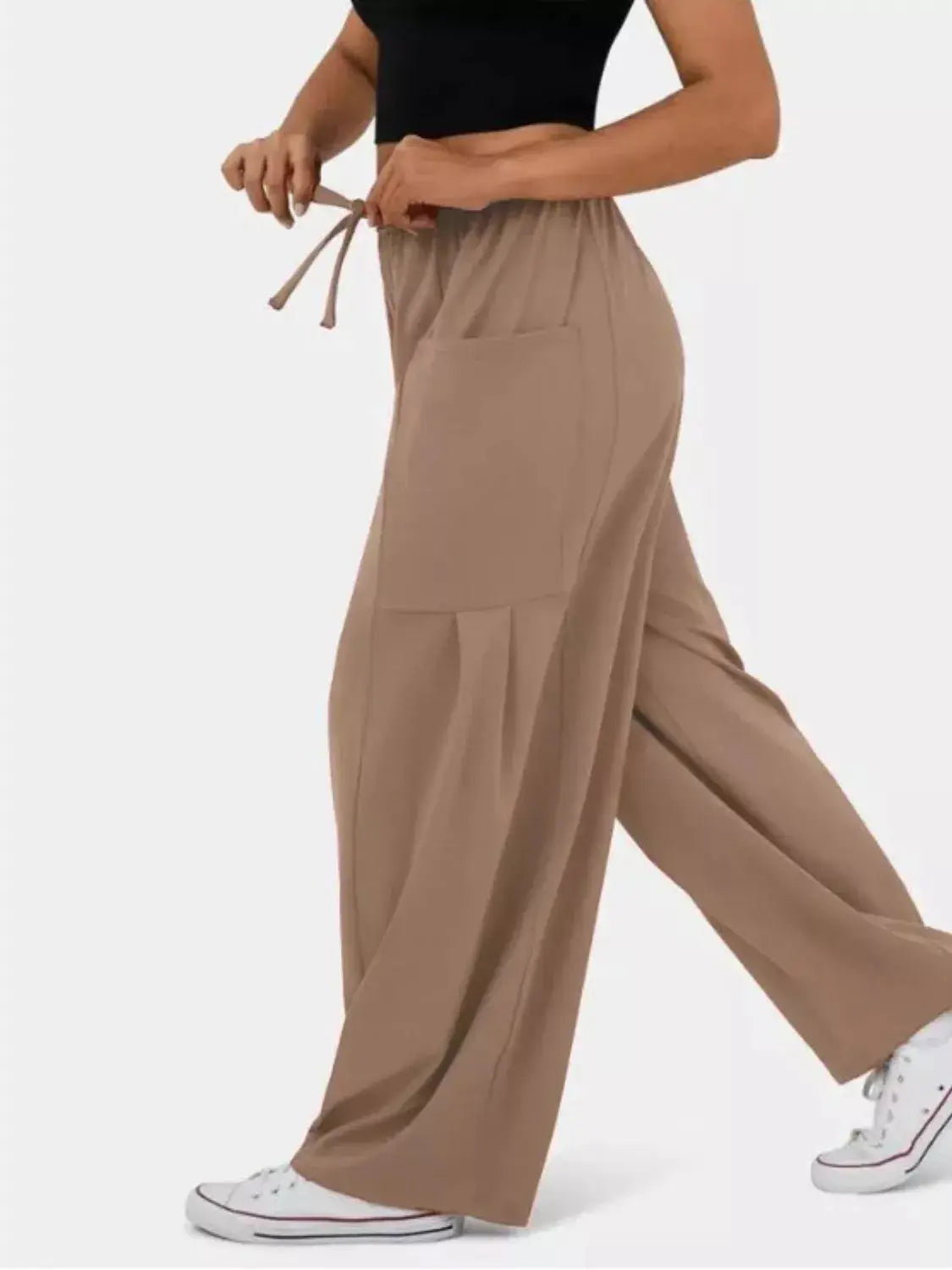 Relaxed Fit Drawstring Pants Simply Love