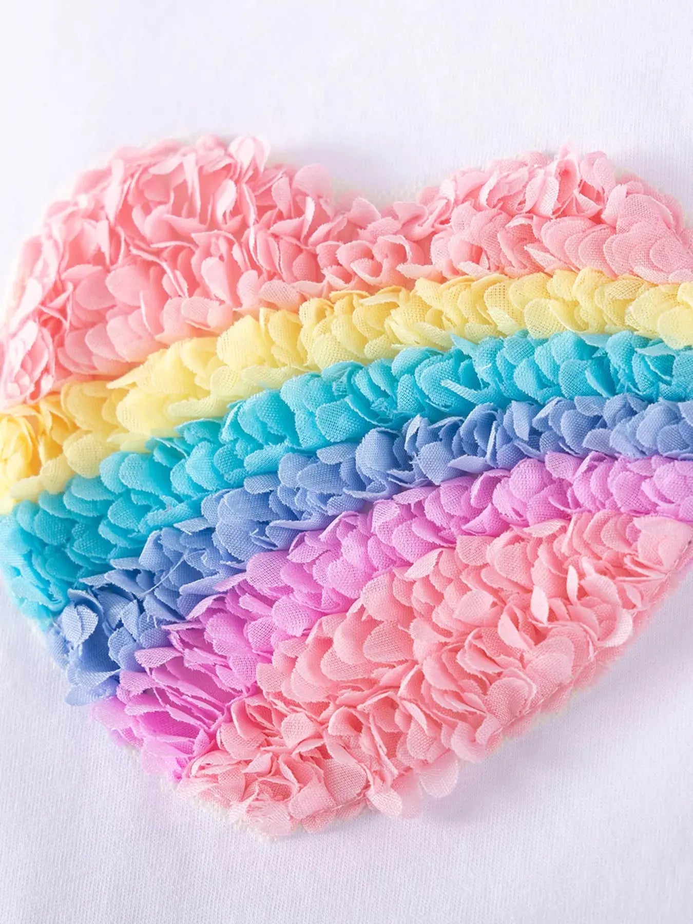 Children's Rainbow Heart Tulle Dress Simply Love