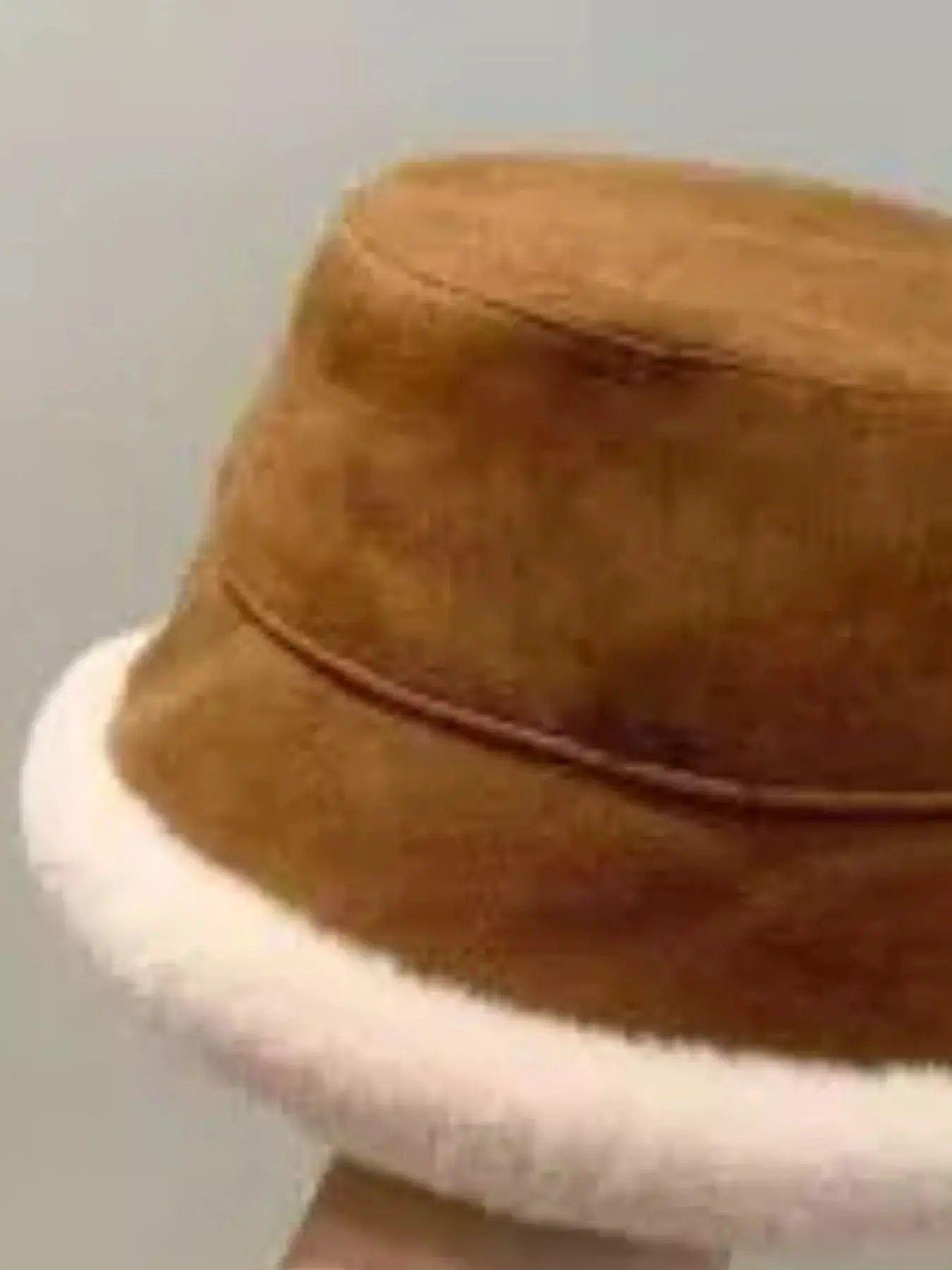 Children's Warm Plush Trim Bucket Hat Simply Love