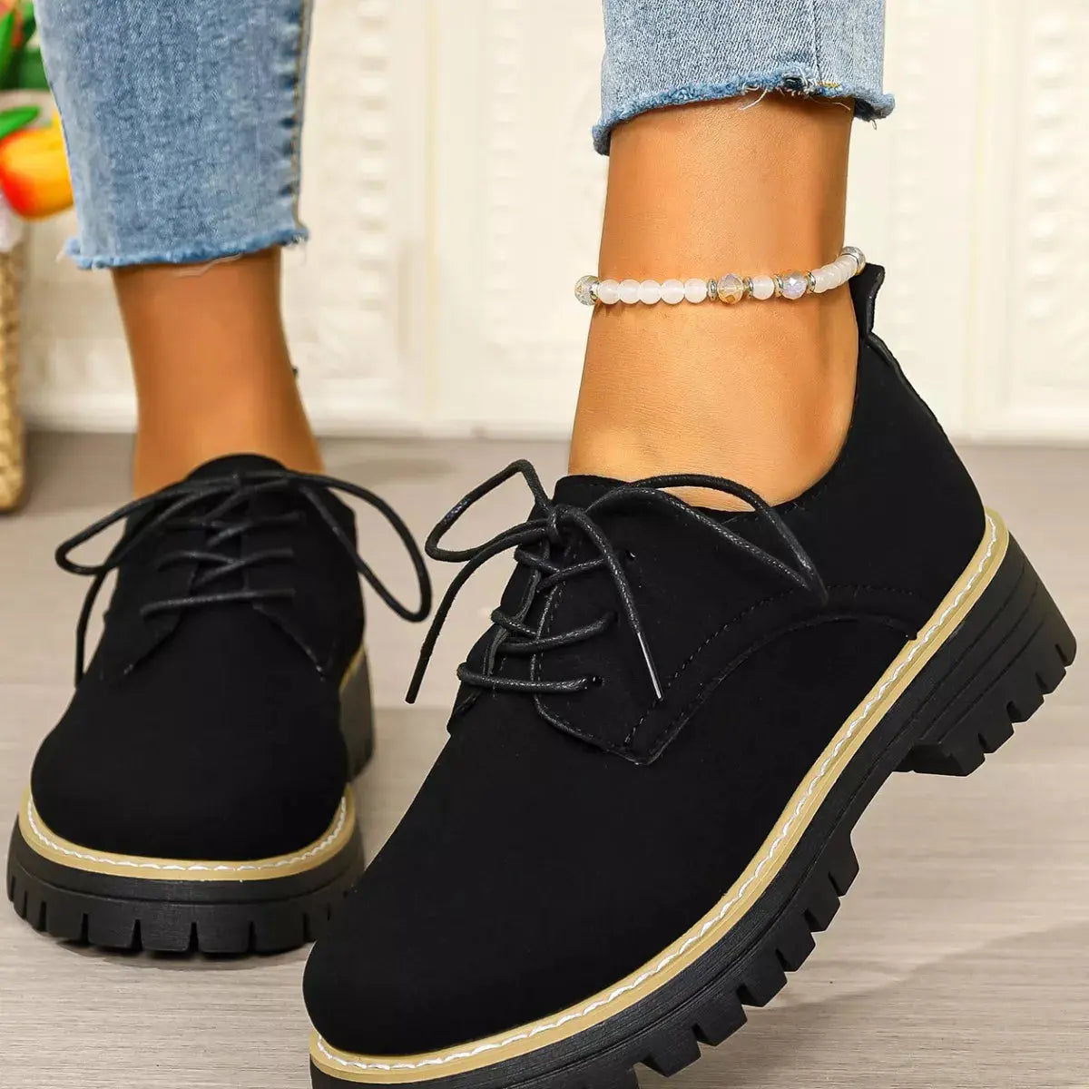 Lace-Up Platform Loafers Simply Love