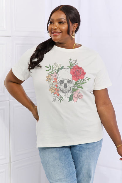 Simply love skull graphic tee