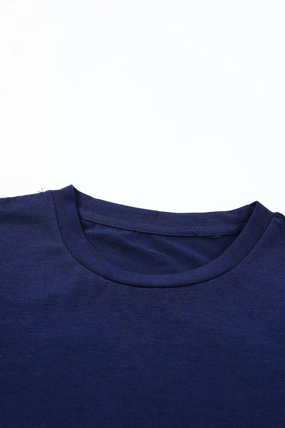 Round Neck Rolled Sleeve T-Shirt Simply Love