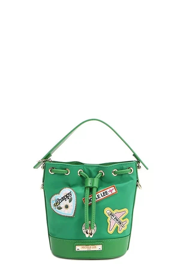 Nicole Lee USA Color Patch Bucket Bag Coco’s Tee Boutique