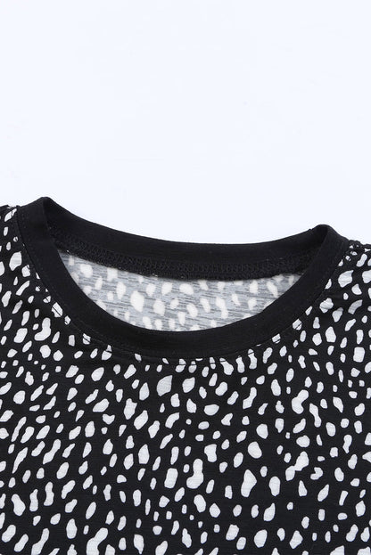 Apricot Cheetah Print Casual Crew Neck T Shirt - Product image 25 T Shirts by Divine Design4U