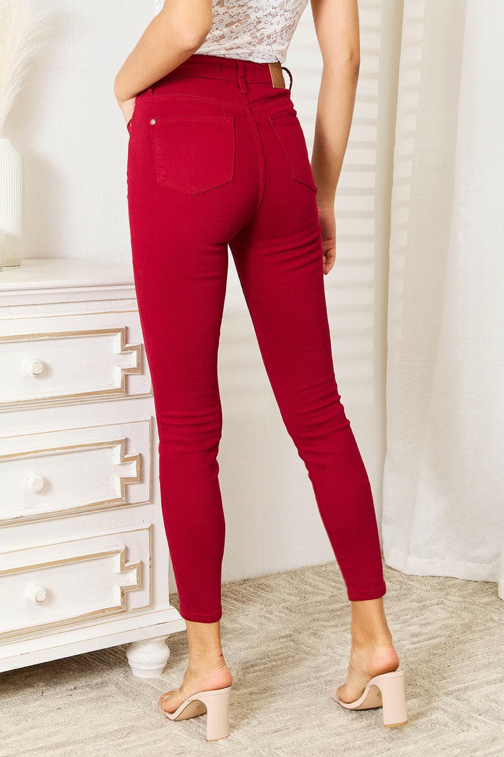 Judy Blue Full Size High Waist Tummy Control Skinny Jeans.