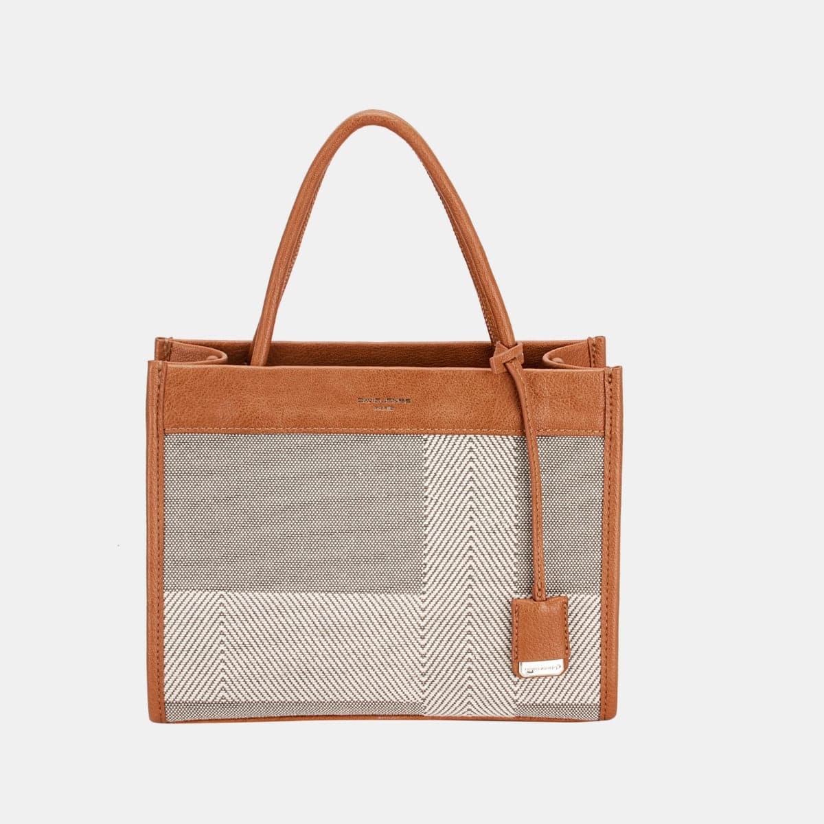 David Jones Striped Contrast Tote Bag.