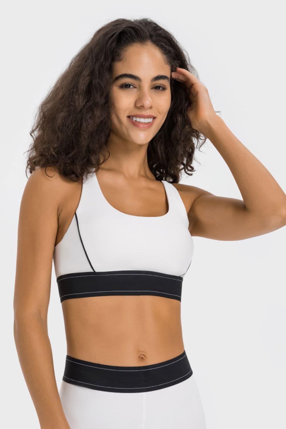 Contrast Sports Bra.