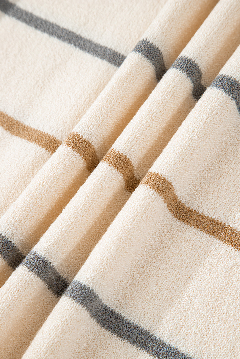 Multicolour Striped Drop Shoulder Plus Size Knit Sweater Dear-Lover Dropshipping