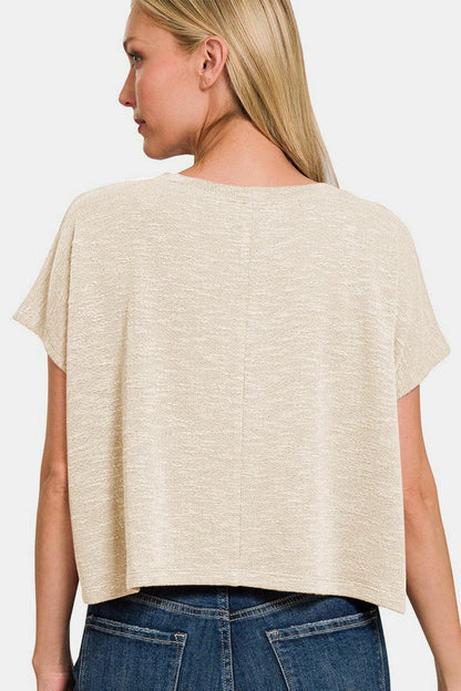 Zenana V-Neck Short Sleeve Crop T-ShirtElevate Your Style with the Zenana V-Neck Short Sleeve Crop T-Shirt
 Experience the perfect blend of comfort and style with the Zenana V-Neck Short Sleeve Crop T-ShiLove Salve -Neck Short Sleeve Cropusa