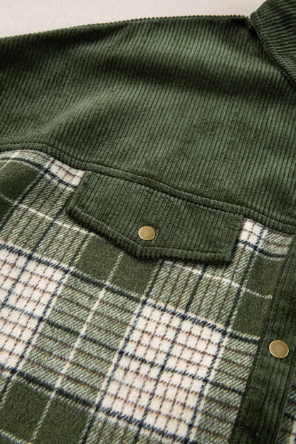 Everyday Plaid Corduroy Jacket